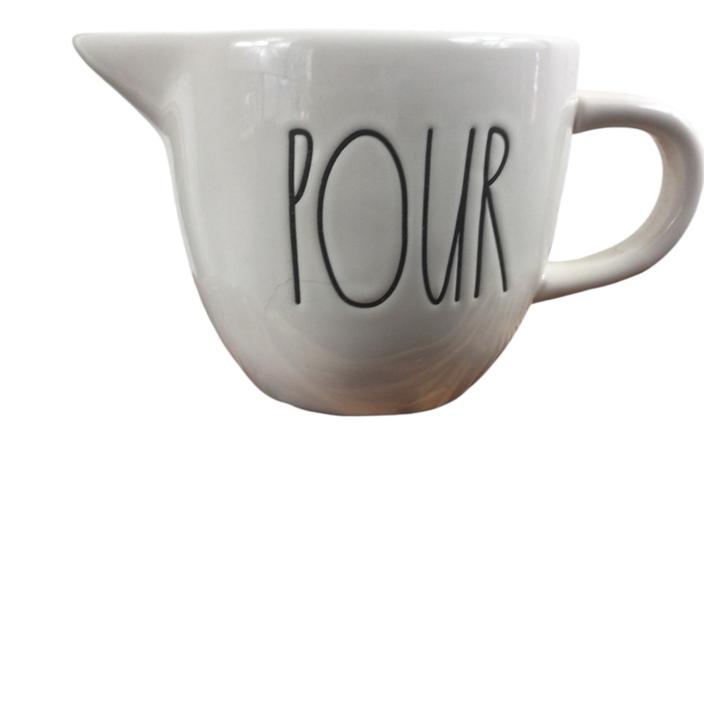 Rae Dunn‎ Artisan White Ceramic Pitcher "Pour"